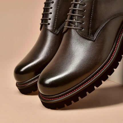 Men’s Derby Leather Shoes – Handmade Calfskin Business & Office Dress Shoes