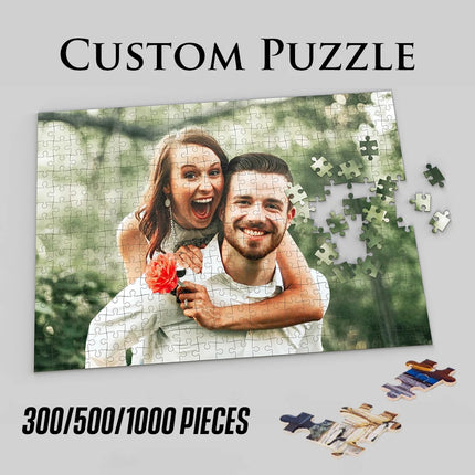 Custom Jigsaw Puzzle – Create Your Own Personalized Picture Puzzle DIY Toy for Anniversary or Festival Gift (200/300/500/1000/1500 Pieces)