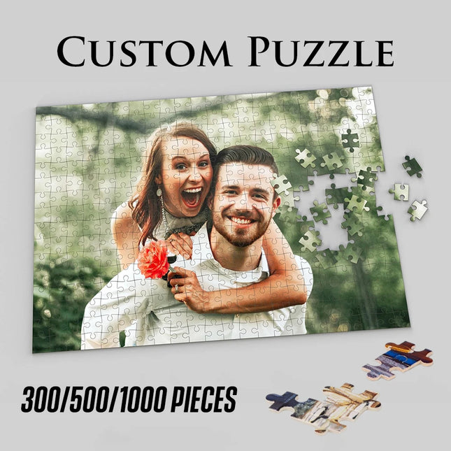 Custom Jigsaw Puzzle – Create Your Own Personalized Picture Puzzle DIY Toy for Anniversary or Festival Gift (200/300/500/1000/1500 Pieces)
