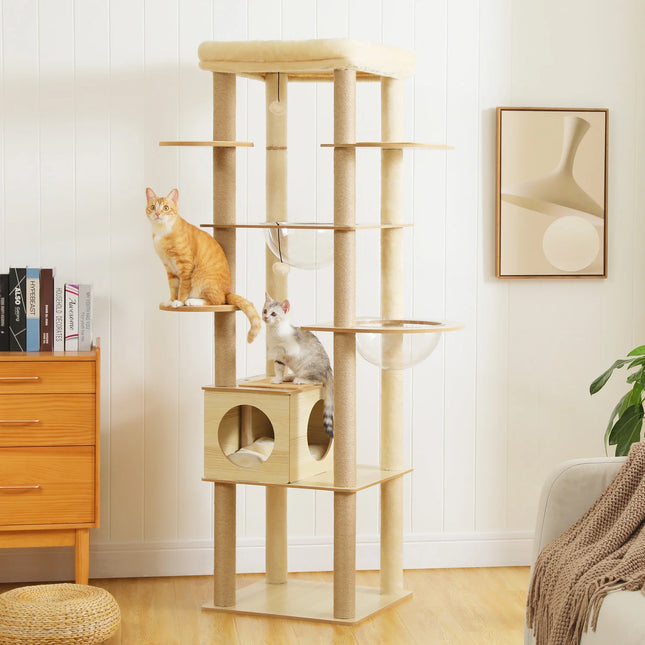 Luvera Cat Tower – Multi-Level Playhouse for Indoor Cats