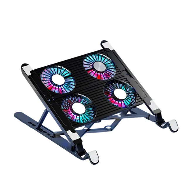 Foldable Laptop Cooling Pad with 4 Fans – Adjustable Stand for 13-17.3 Inch