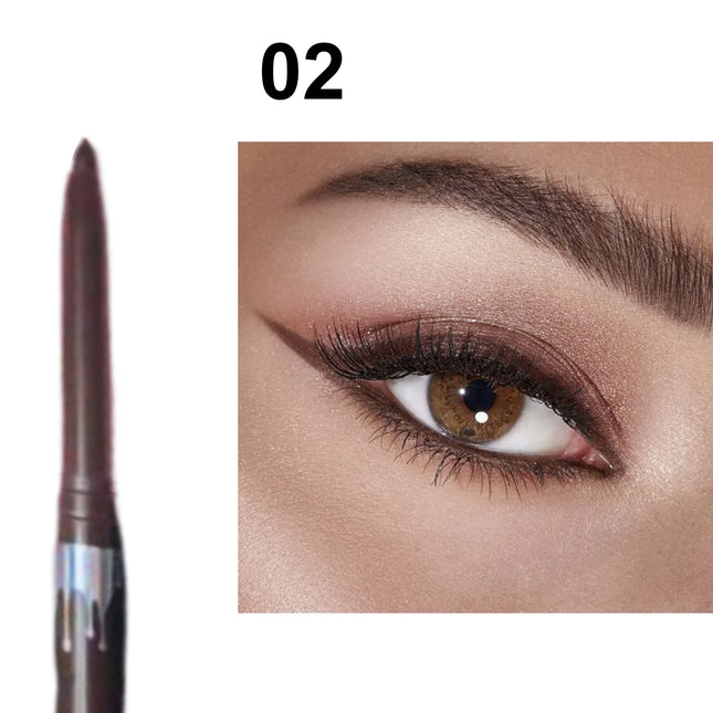 Smooth Gel Eyeliner Pencil – Waterproof, Long-Lasting, Ultra-Fine, Natural Black & Brown