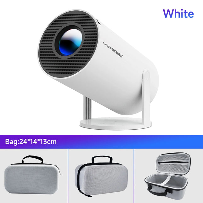Portable 4K Android Projector – Dual WiFi, Bluetooth 5.0, 1280×720P HD