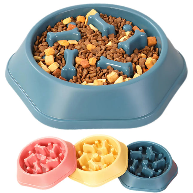 Slow Feeder Dog Bowl – Anti-Choking, Anti-Slip Puzzle Feeder for Small & Medium Dogs