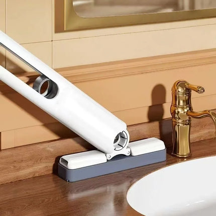 Portable Foldable Mini Mop – Hand-Free Self-Squeezing Cotton Mop for Floors, Windows & Bathroom