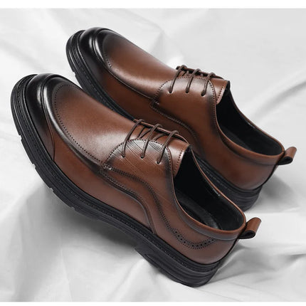 Men’s Leather Oxford-Style Casual Shoes