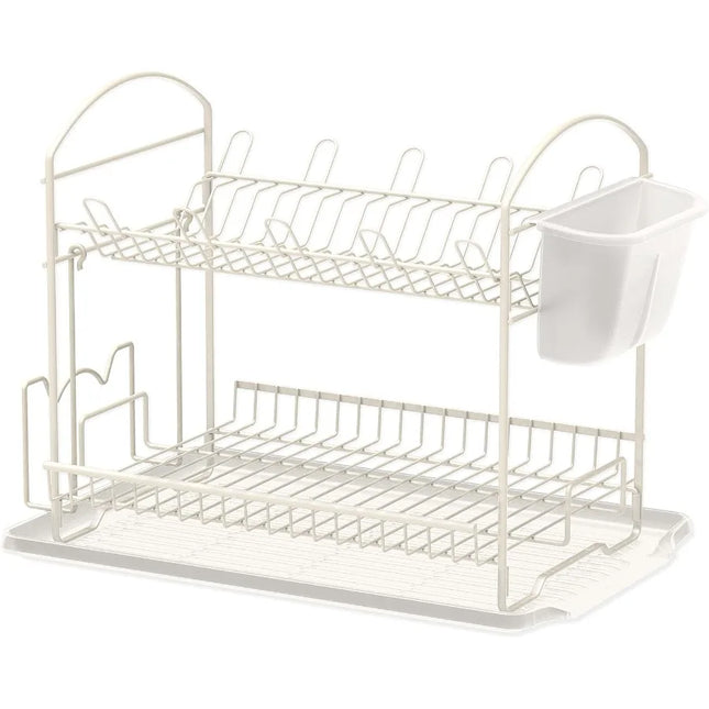 2-Tier Dish Rack with Drainboard