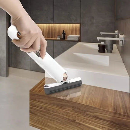 Portable Foldable Mini Mop – Hand-Free Self-Squeezing Cotton Mop for Floors, Windows & Bathroom