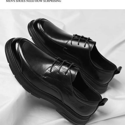 Men’s Leather Oxford-Style Casual Shoes