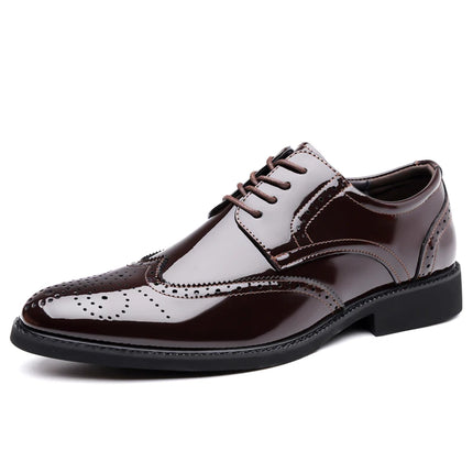 Men’s Oxford Leather Sneakers – Casual & Business Flats