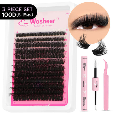 Lash Cluster Kit – DIY Individual Spiky Lashes for Volume and Manga-Style Extensions
