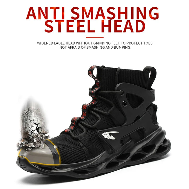 Men’s Breathable Safety Shoes – Anti-Smash & Anti-Puncture Work Shoes