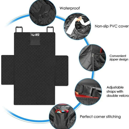 Waterproof Dog Car Seat Cover – Durable, Easy-to-Install Protector for Cars & SUVs