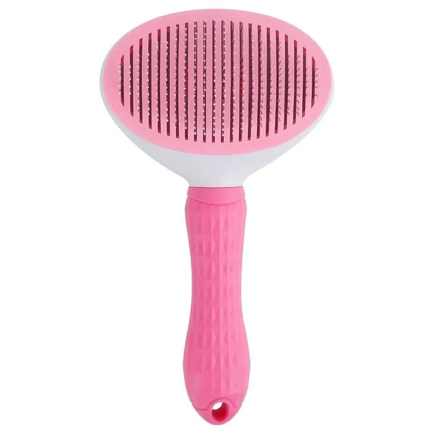 Self-Cleaning Pet Hair Remover Brush – Professional Grooming & Dematting Tool for Dogs and Cats