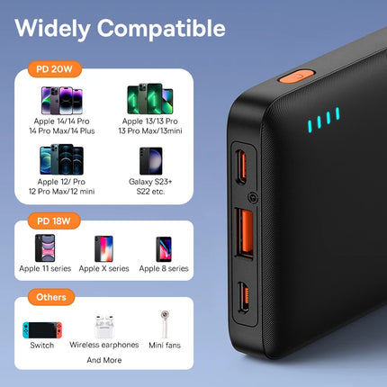 10000mAh 20W Fast Charge Portable Power Bank – Dual Charging