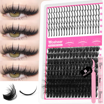 Lash Cluster Kit – DIY Individual Spiky Lashes for Volume and Manga-Style Extensions
