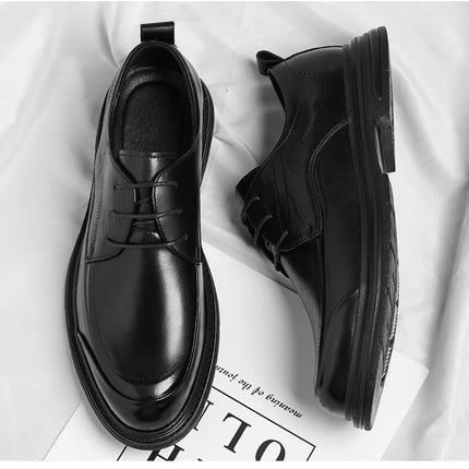 Men’s Leather Oxford-Style Casual Shoes