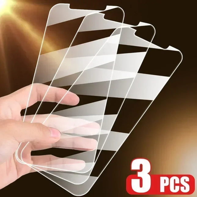 3PCS Tempered Glass Screen Protector for iPhone – Full Coverage