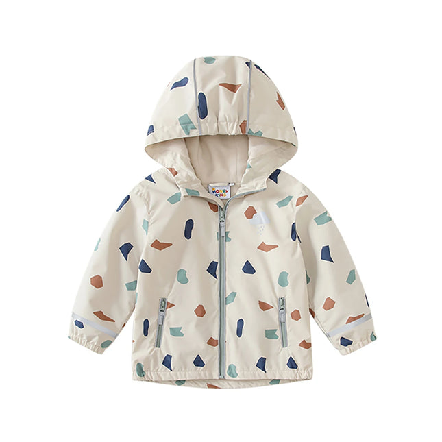 Kids Waterproof Softshell Hooded Jacket – Warm Fleece Outdoor Coat for Boys & Girls