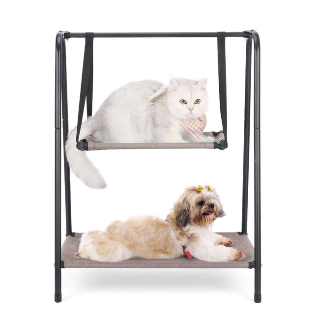 Elevated Cat Hammock Bed – Moisture-Proof, Removable & Washable Cradle for Cats