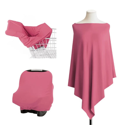 Mom’s Embrace Nursing Shawl – Breathable Cotton Feeding Cover