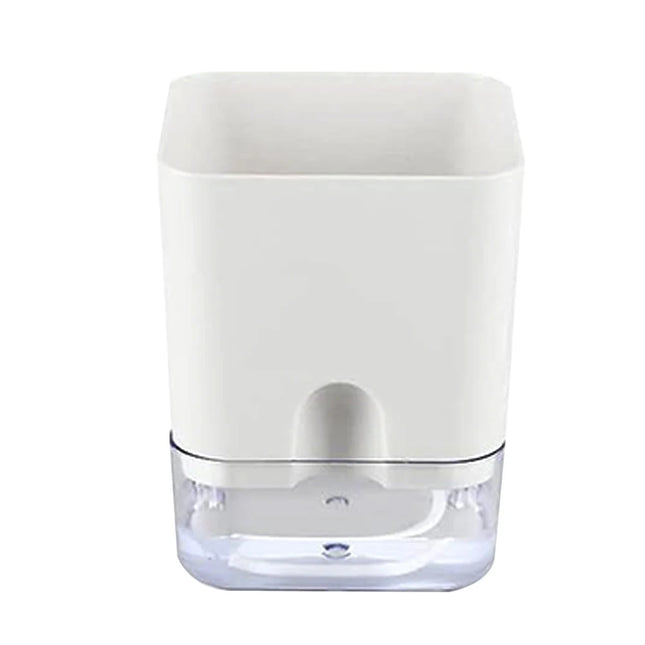 Self-Watering Transparent Planter with Visible Reservoir