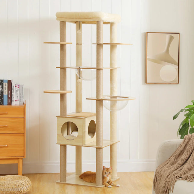 Luvera Cat Tower – Multi-Level Playhouse for Indoor Cats