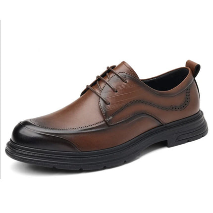 Men’s Leather Oxford-Style Casual Shoes