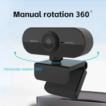 1080P USB HD Webcam with Built-In Microphone for PC & Laptop