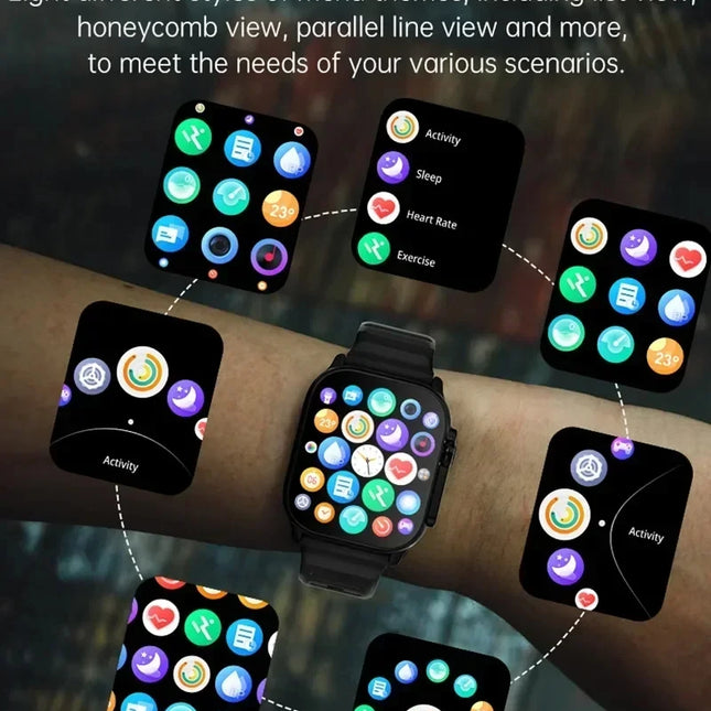 LAXASFIT T900 Ultra Smartwatch with Bluetooth Calling & Health Tracking