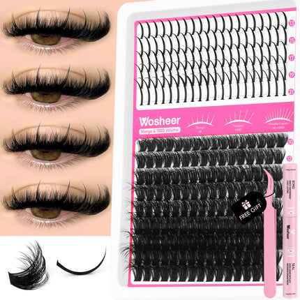 Lash Cluster Kit – DIY Individual Spiky Lashes for Volume and Manga-Style Extensions