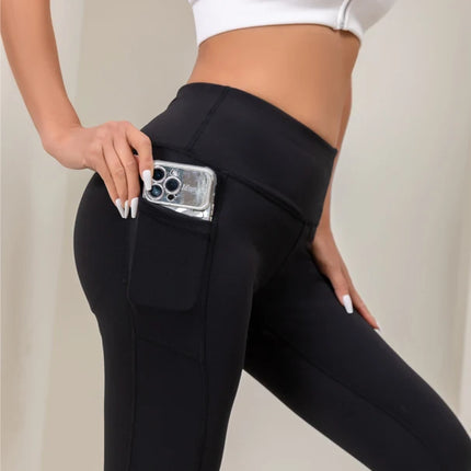 Women’s High-Rise Fitness Leggings – Stretchy Cropped Workout Pants for Everyday Comfort