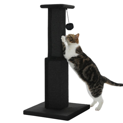 80CM Cat Scratching Post with Sisal Ball & Plush Perch