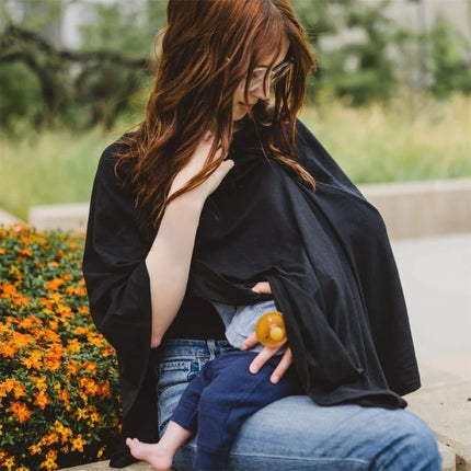Mom’s Embrace Nursing Shawl – Breathable Cotton Feeding Cover