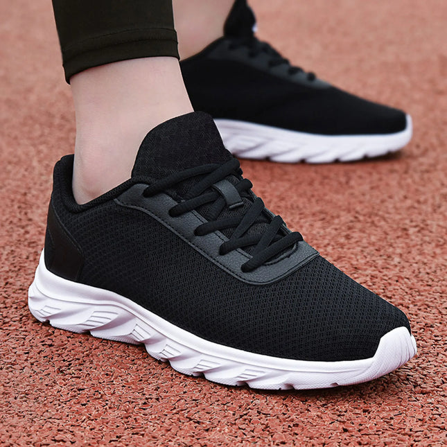 Men’s Leather Mesh Sneakers – Breathable Summer Casual Shoes, Lightweight & Fashionable