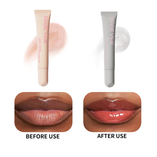 Soft Tube Lip Gloss – Nude Brown, Hydrating & Plumping