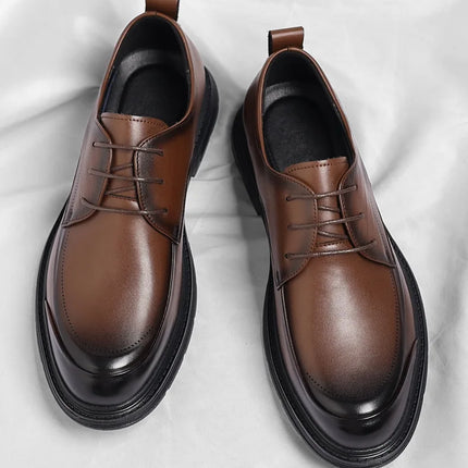 Men’s Leather Oxford-Style Casual Shoes