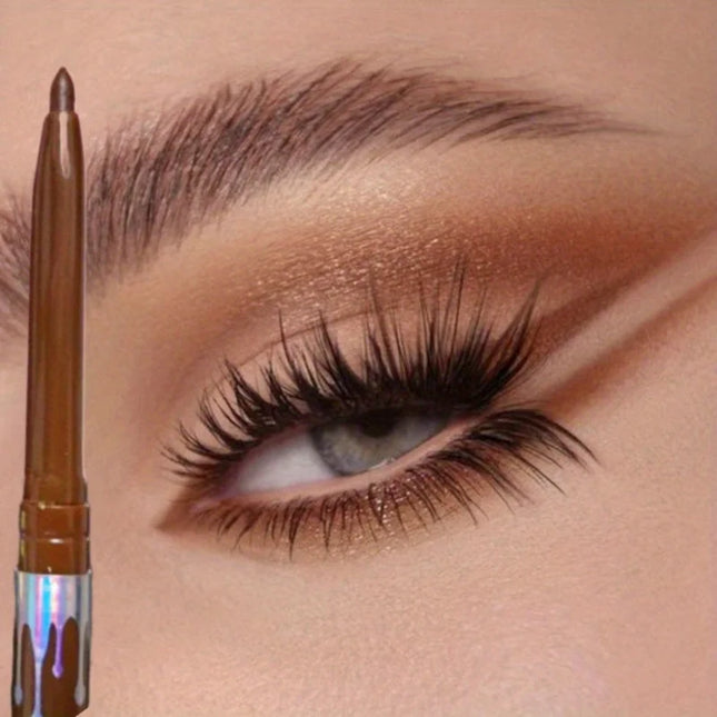Smooth Gel Eyeliner Pencil – Waterproof, Long-Lasting, Ultra-Fine, Natural Black & Brown