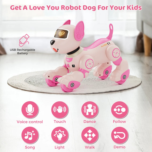 VATOS Interactive Robot Dog Toy with Voice & Remote Control