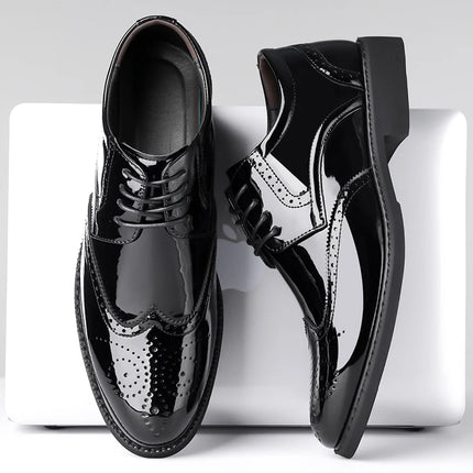 Men’s Oxford Leather Sneakers – Casual & Business Flats