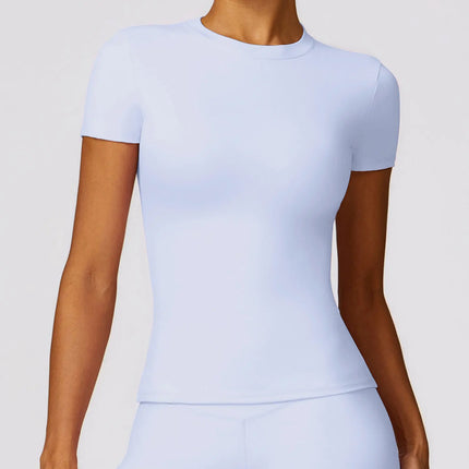 NCLAGEN Women Running Sports T-Shirt – Breathable Slim Fit Active Top