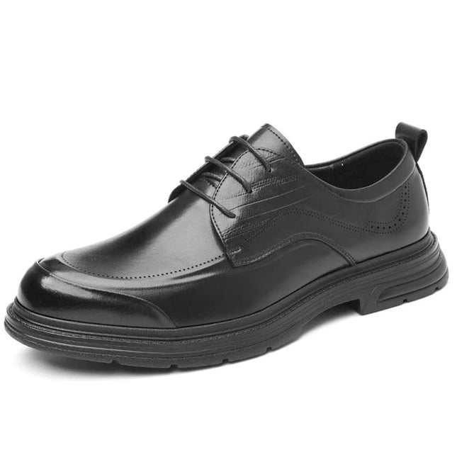 Men’s Leather Oxford-Style Casual Shoes