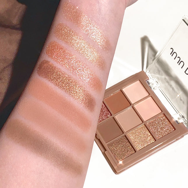 9-18 Color Eyeshadow Palette – Velvet Matte & Shimmer, Berry, Brown & Nude Tones