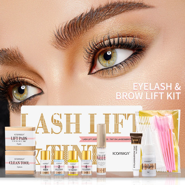 ICONSIGN Lash Lift & Tint Kit – Professional Eyelash Lifting and Brow Dyeing Set