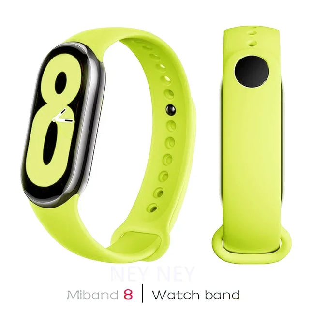 Silicone Sport Strap for Mi Band 8 & 9 – Waterproof Replacement Bracelet