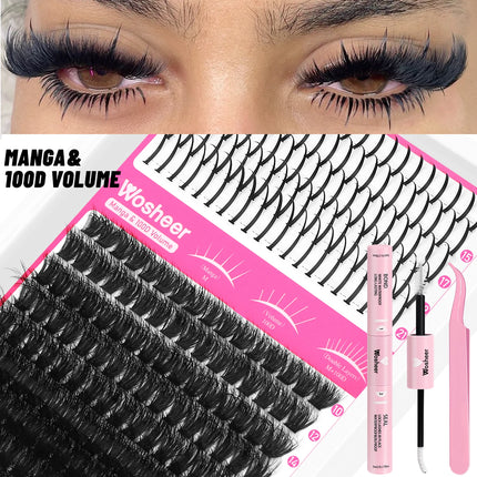 Lash Cluster Kit – DIY Individual Spiky Lashes for Volume and Manga-Style Extensions