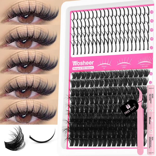 Lash Cluster Kit – DIY Individual Spiky Lashes for Volume and Manga-Style Extensions