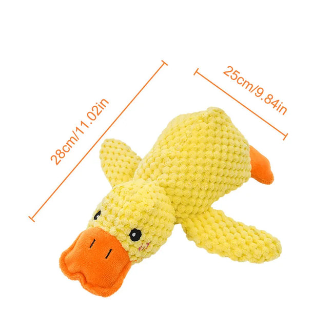 Calming Duck Plush Dog Toy – Squeaky Chew & Cuddle Toy