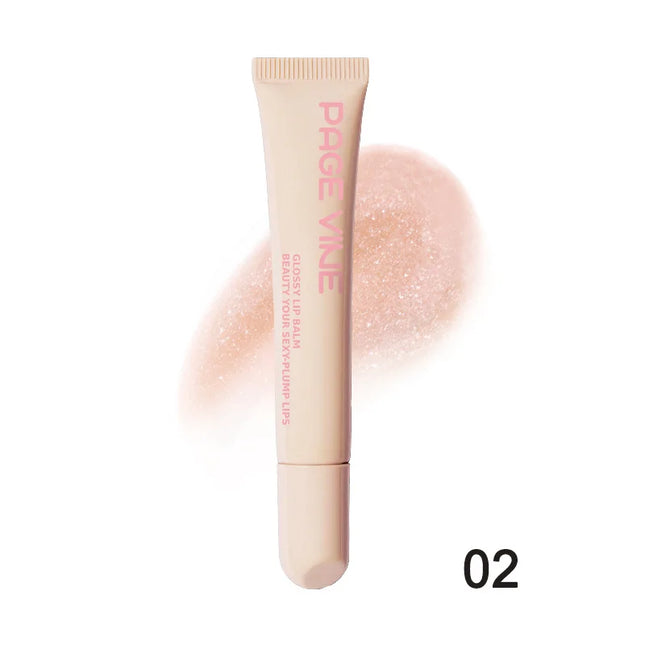 Soft Tube Lip Gloss – Nude Brown, Hydrating & Plumping