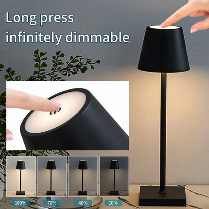 Rechargeable LED Desk Lamp – Touch Control, 3-Level Dimmable Light for Home & Office